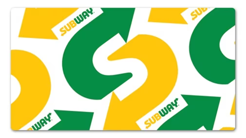 Image of Subway cash card