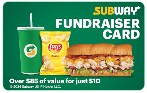 Image of Subway fundraiser card